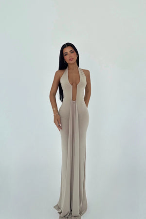 Sloane Halter Neck Maxi Dress