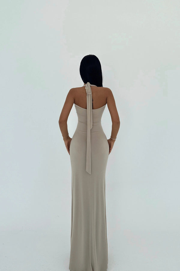 Sloane Halter Neck Maxi Dress