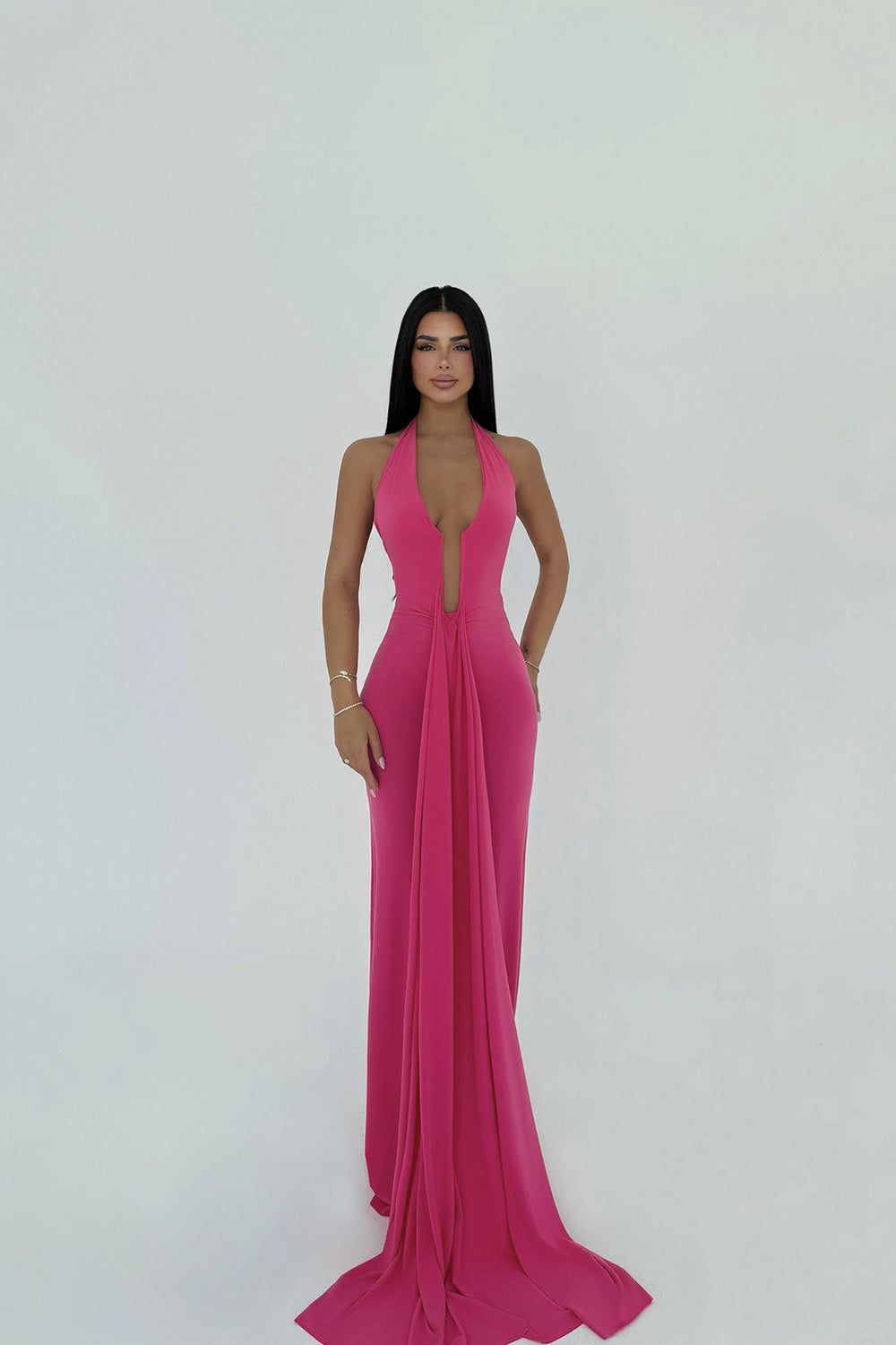 Sloane Halter Neck Maxi Dress