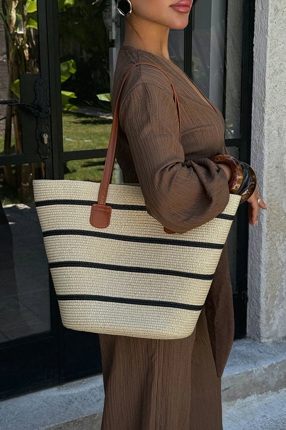 Striped Sleeve Bag