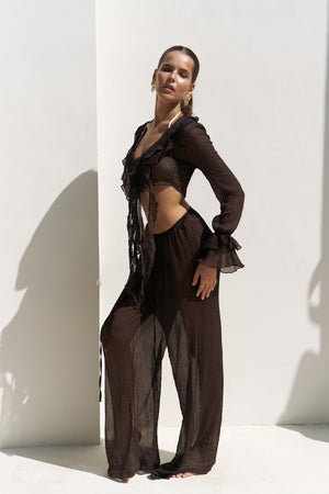 Bohemian Ruffle Top Set