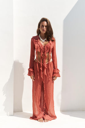 Bohemian Ruffle Top Set