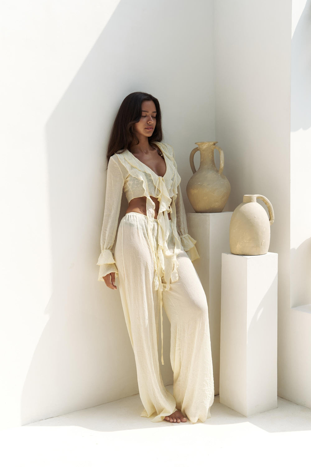 Bohemian Ruffle Top Set
