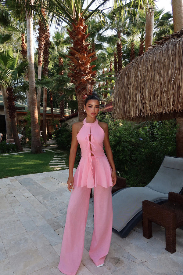 Ostano Sleeveless Linen Jumpsuit