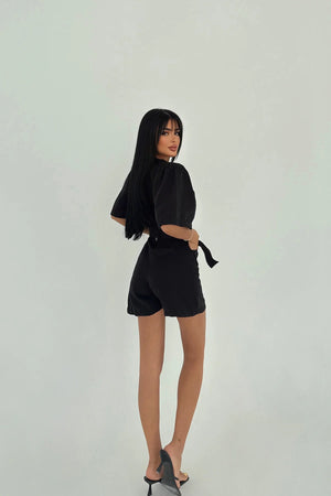 Chic Button-Front Utility Romper