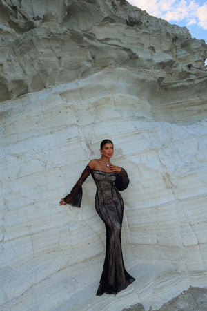 Marianna Lace Long Dress