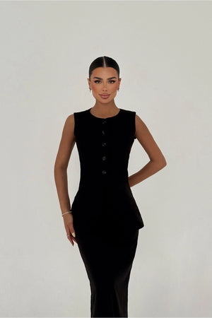 Aireen Elegant Sleeveless Suit