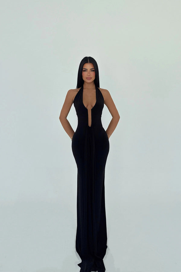 Sloane Halter Neck Maxi Dress