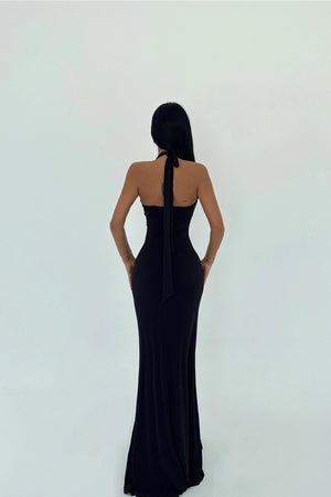 Sloane Halter Neck Maxi Dress