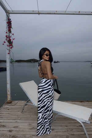 Black Santinara Pareo Dress