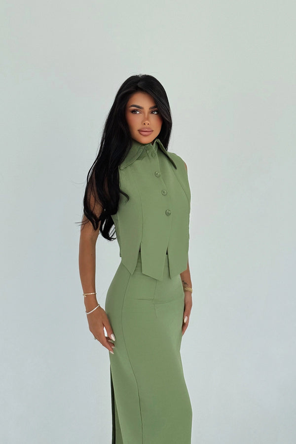 Sheril Sleeveless Maxi Suit